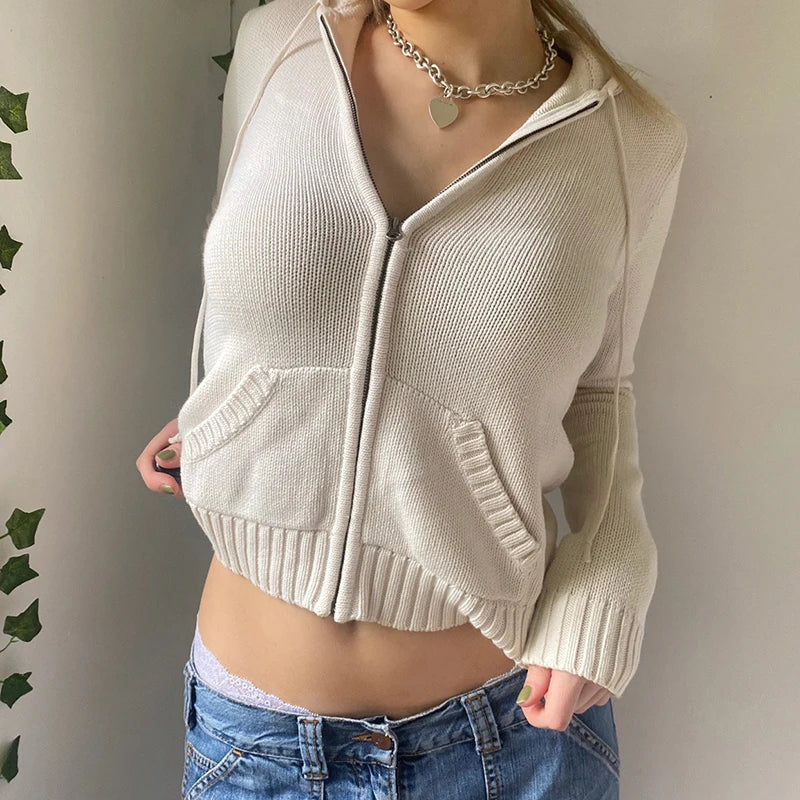 Cleo | Komfortabler Kapuzenpullover mit Reißverschluss für Frauen