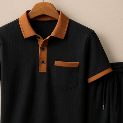 Matthias | Baumwolle Poloshirt-Set für Herren