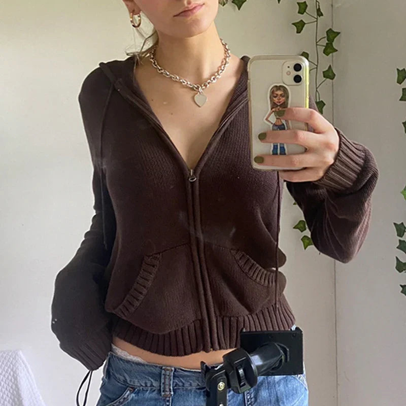 Cleo | Komfortabler Kapuzenpullover mit Reißverschluss für Frauen