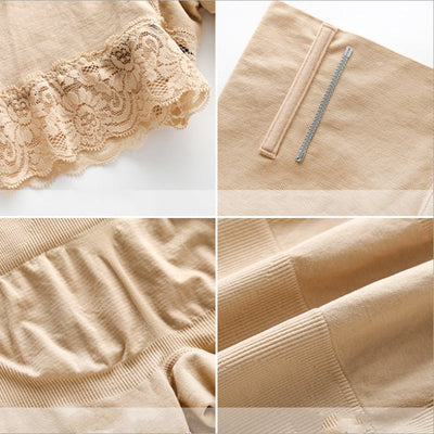 Formende Shorts mit Spitze
