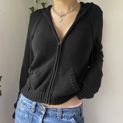 Cleo | Komfortabler Kapuzenpullover mit Reißverschluss für Frauen