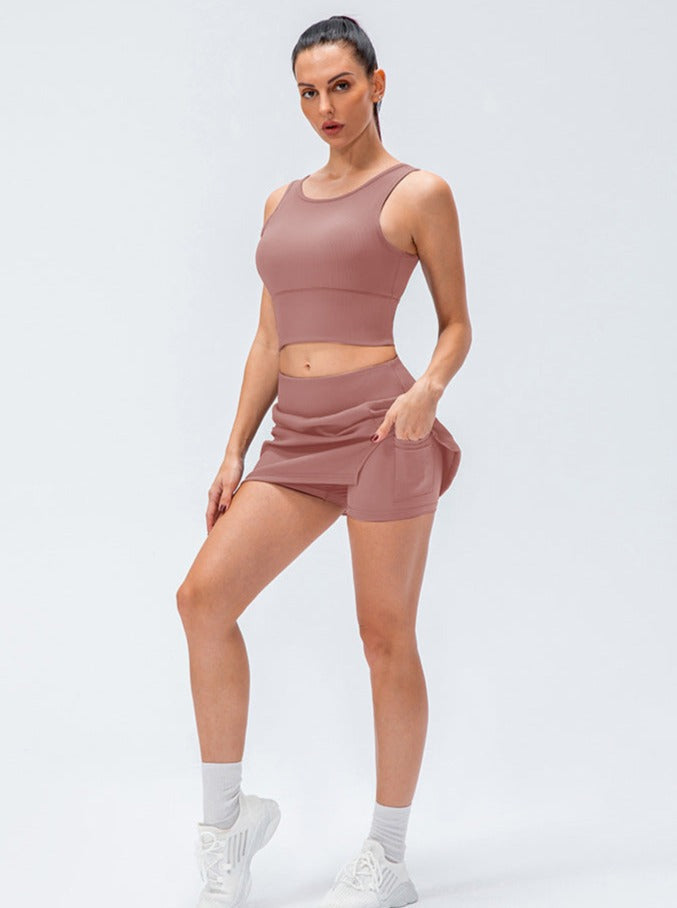 Kivara | Atmungsaktiver Tennis-Skort für Damen Sommer