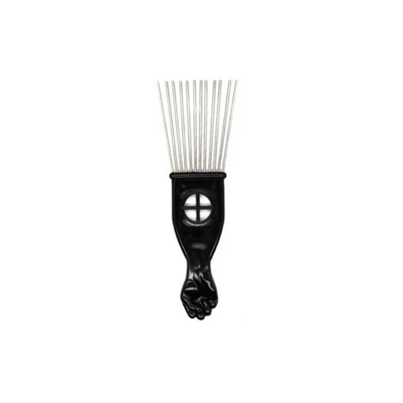 Antistatischer Afro-Pick-Kamm aus Metall