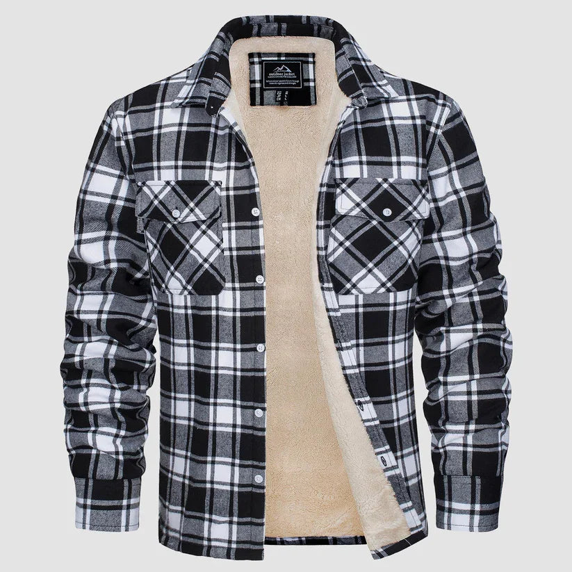 Fleece-Lined Flanellhemd für Herren