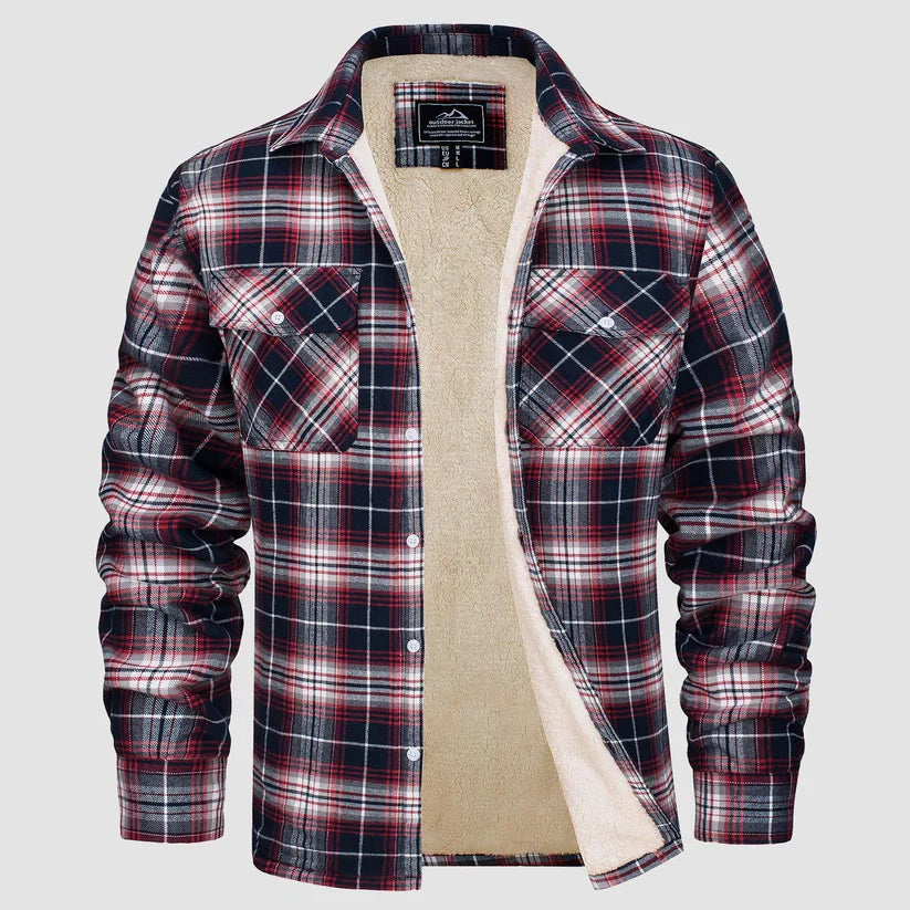 Fleece-Lined Flanellhemd für Herren