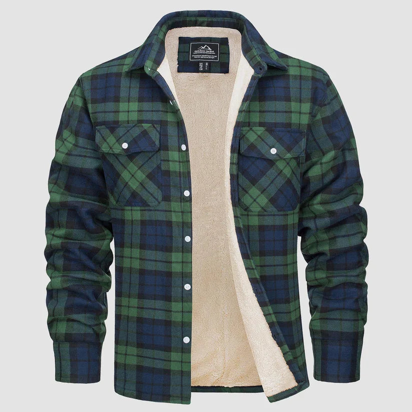 Fleece-Lined Flanellhemd für Herren