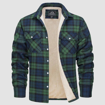 Fleece-Lined Flanellhemd für Herren