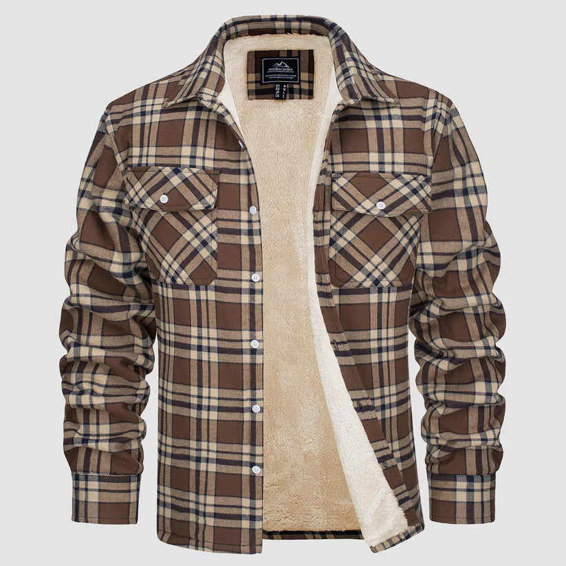 Fleece-Lined Flanellhemd für Herren