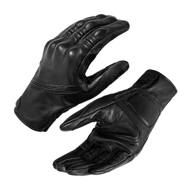 Leder Touchscreen Moto-Handschuhe Wasserdicht