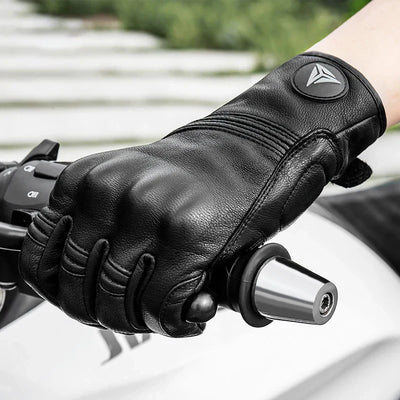 Leder Touchscreen Moto-Handschuhe Wasserdicht
