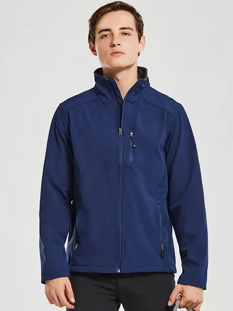 Herren Winddichte Softshell Jacke – Wasserdicht, Thermo & Atmungsaktiv