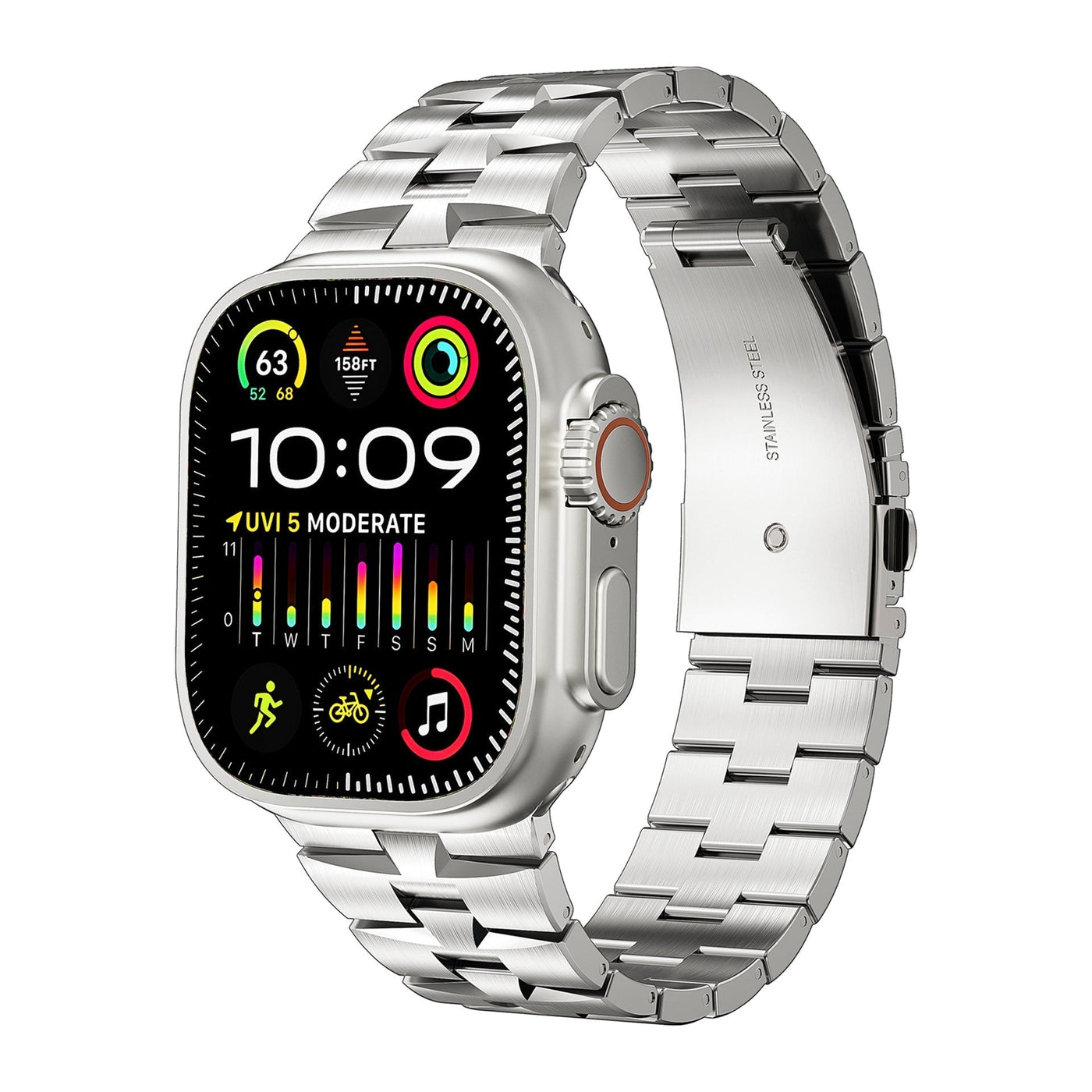 AW-22 NEUES Edelstahl-Armband für die Apple Watch