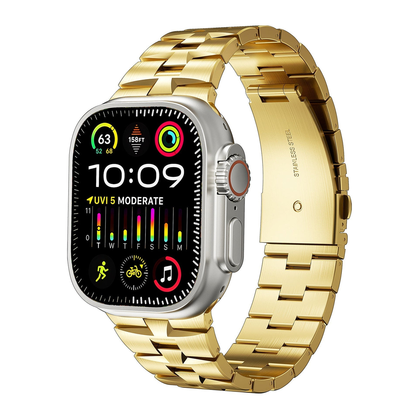 AW-22 NEUES Edelstahl-Armband für die Apple Watch