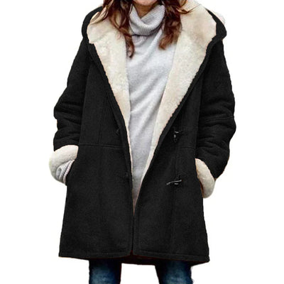 Kapuzen-Dufflecoat für Damen