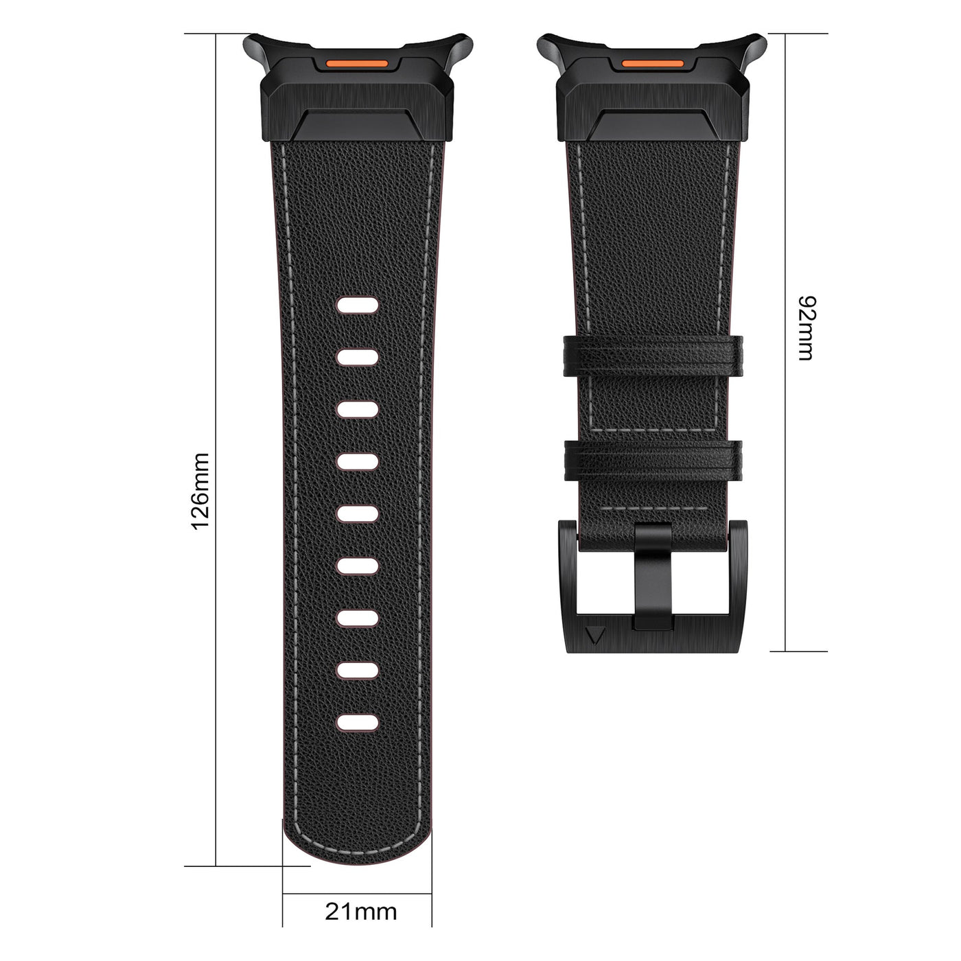 Taktisches Lederarmband für Samsung Watch 7 Ultra