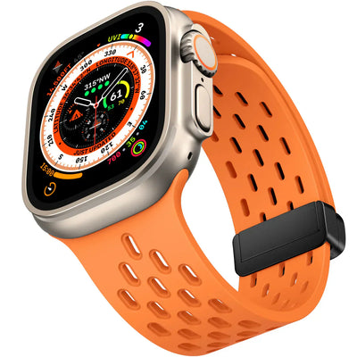 Magnetisches Atmungsaktives Silikonarmband für die Apple Watch