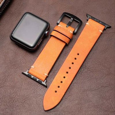 Premium Italienisches Leder Apple Watch Armband