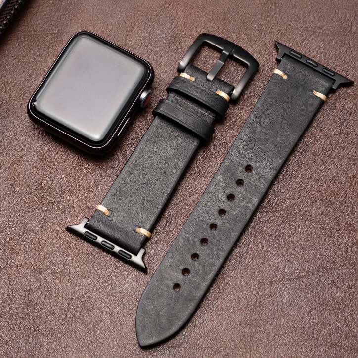 Premium Italienisches Leder Apple Watch Armband