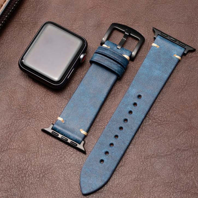 Premium Italienisches Leder Apple Watch Armband
