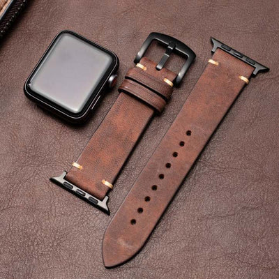 Premium Italienisches Leder Apple Watch Armband