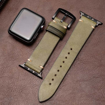 Premium Italienisches Leder Apple Watch Armband