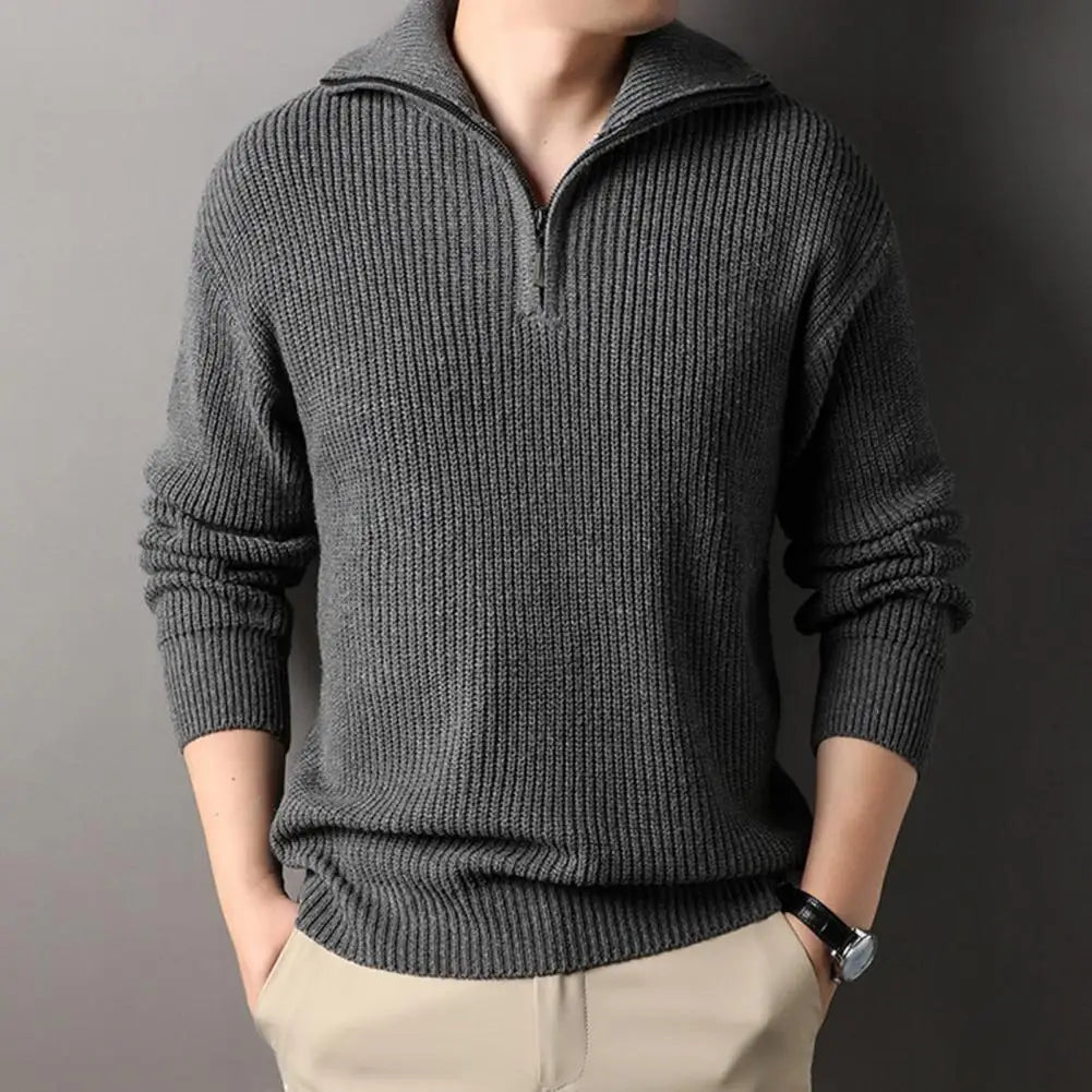 Pullover mit Reißverschlusskragen für Herren