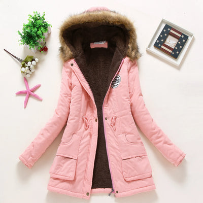 Ivy - Modische Winterjacke mit Kunstfellbesatz