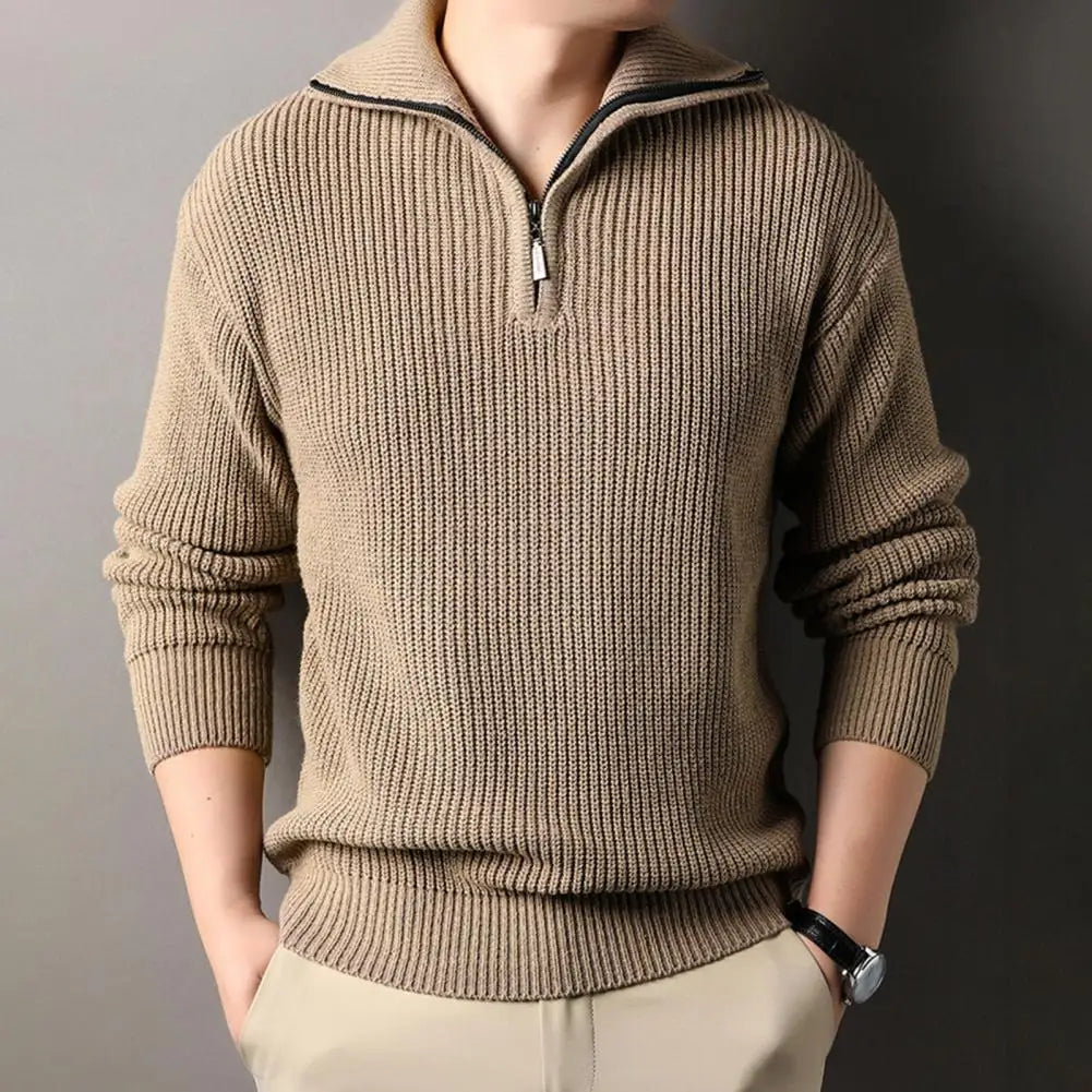 Pullover mit Reißverschlusskragen für Herren