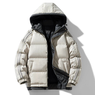 Lucas – Herren Winter Baumwolljacke mit Kapuze