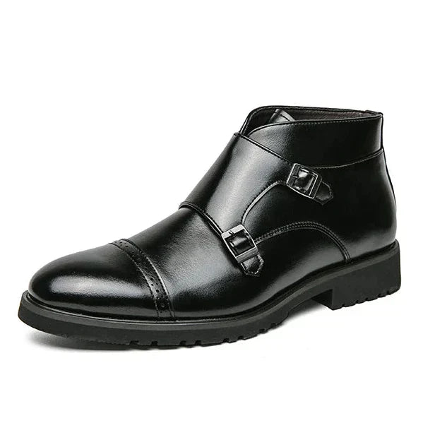 Darell - Doppelmonk-Stiefel mit Riemen