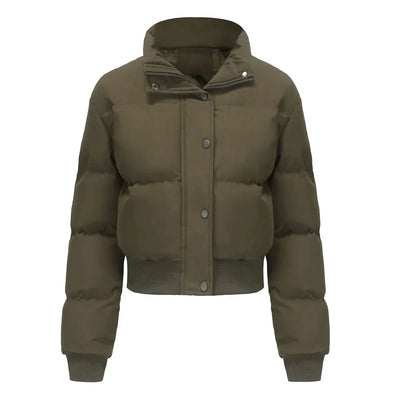 Lucia – Elegante Baumwoll-Rollkragenjacke für Damen