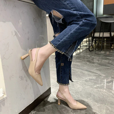 Elissa | Spitz zulaufende Pumps - Slingback Stil
