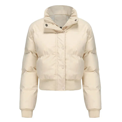 Lucia – Elegante Baumwoll-Rollkragenjacke für Damen