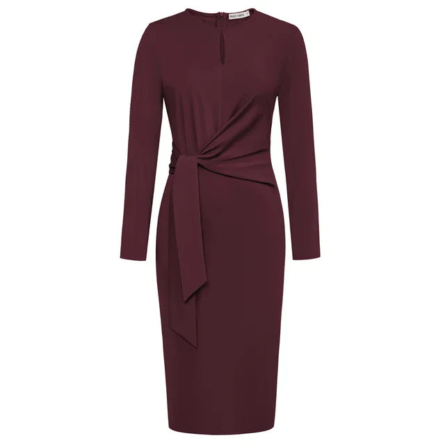 Sarina – Elegantes Langarmkleid für Damen