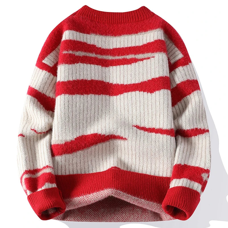 Felix | Stilvoller Herrenpullover mit einzigartigem Streifenmuster