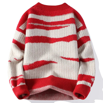 Felix | Stilvoller Herrenpullover mit einzigartigem Streifenmuster
