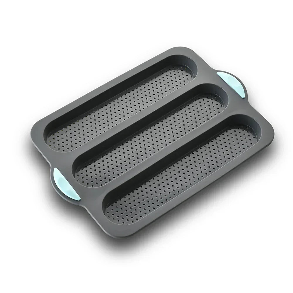 CrustyBake™ | Antihaft-Baguette-Backform aus Silikon