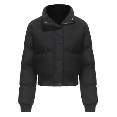 Lucia – Elegante Baumwoll-Rollkragenjacke für Damen