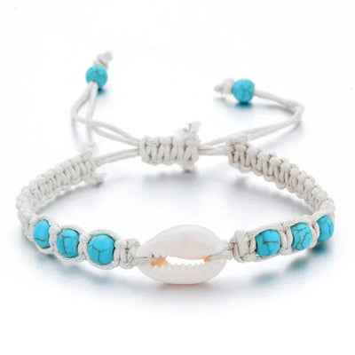 Unisex Sommer Seeigel Muschel Geflochtenes Armband