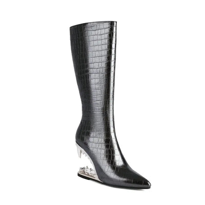 Isabella – Stiefeletten mit spitzer Zehenpartie und auffälligem Zähnchen-Detail für Damen