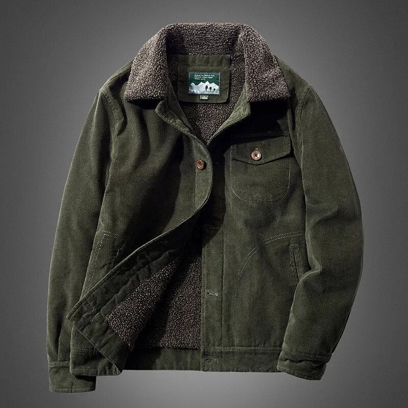 Steffen | Cordjacke mit Fleecefutter – Stilvoll, Warm & Perfekt für den Winter