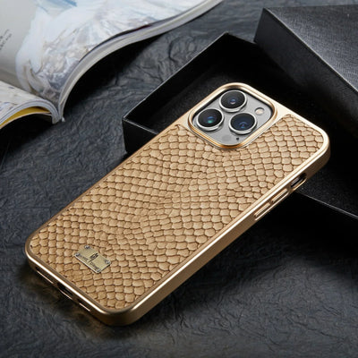 Schlangenmuster Leder Handyhülle für Iphone