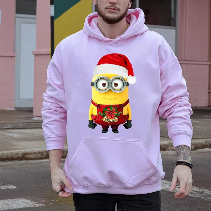 Minion - Hoodie mit Weihnachtsmotiv