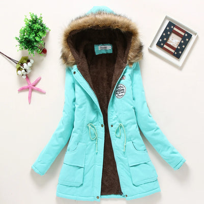 Ivy - Modische Winterjacke mit Kunstfellbesatz