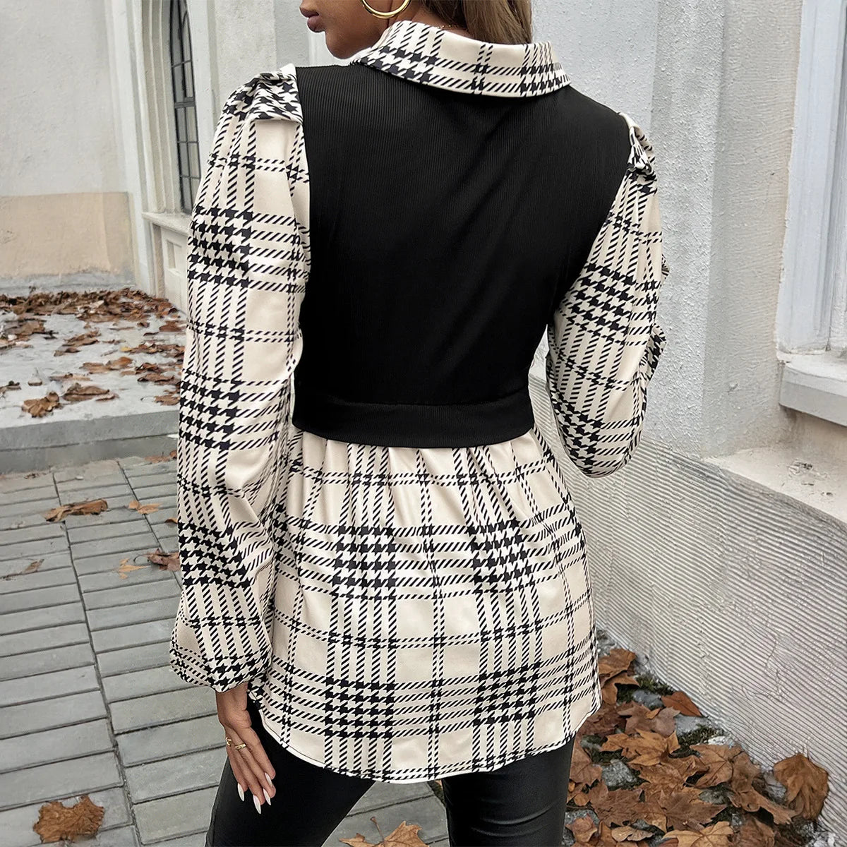 Marina – Klassische Karierte Bluse für Damen