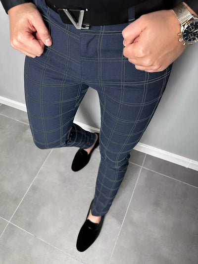Giovanni – Kariertes Slim-Fit Herren-Hose