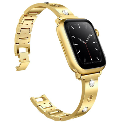 Diamantbesetzte Metall-Schnallenarmband für die Apple Watch