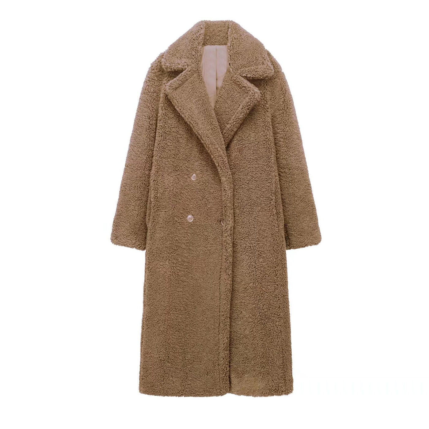 Doppelt-mädchiger Mantel für Damen