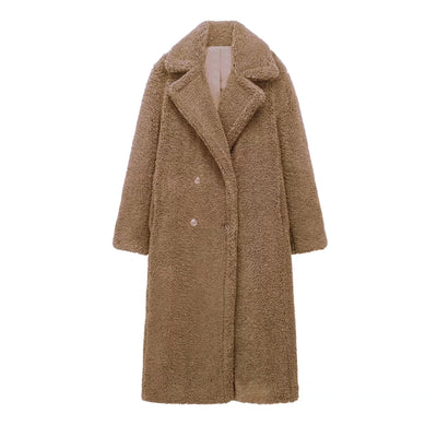 Doppelt-mädchiger Mantel für Damen