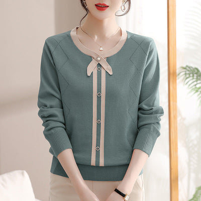 Pullover mit Schleifendetail für Damen